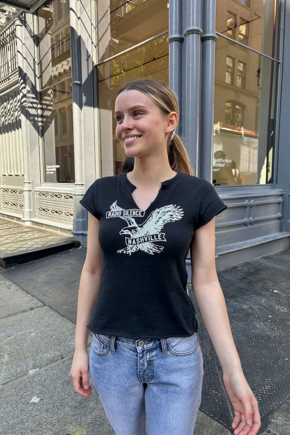 Ava Nashville Top | Black / XS/S