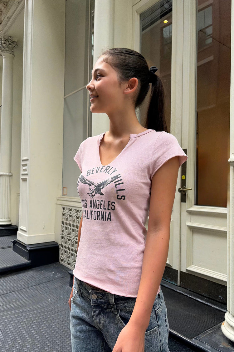 Ava Beverly Hills Top | Peach / XS/S