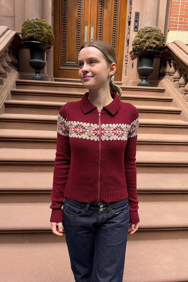Paola Sweater | Dark Red / XS/S