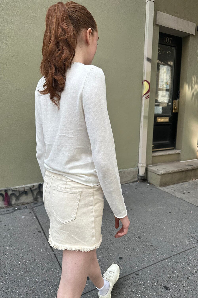 Stella Cotton Sweater | Natural White / S