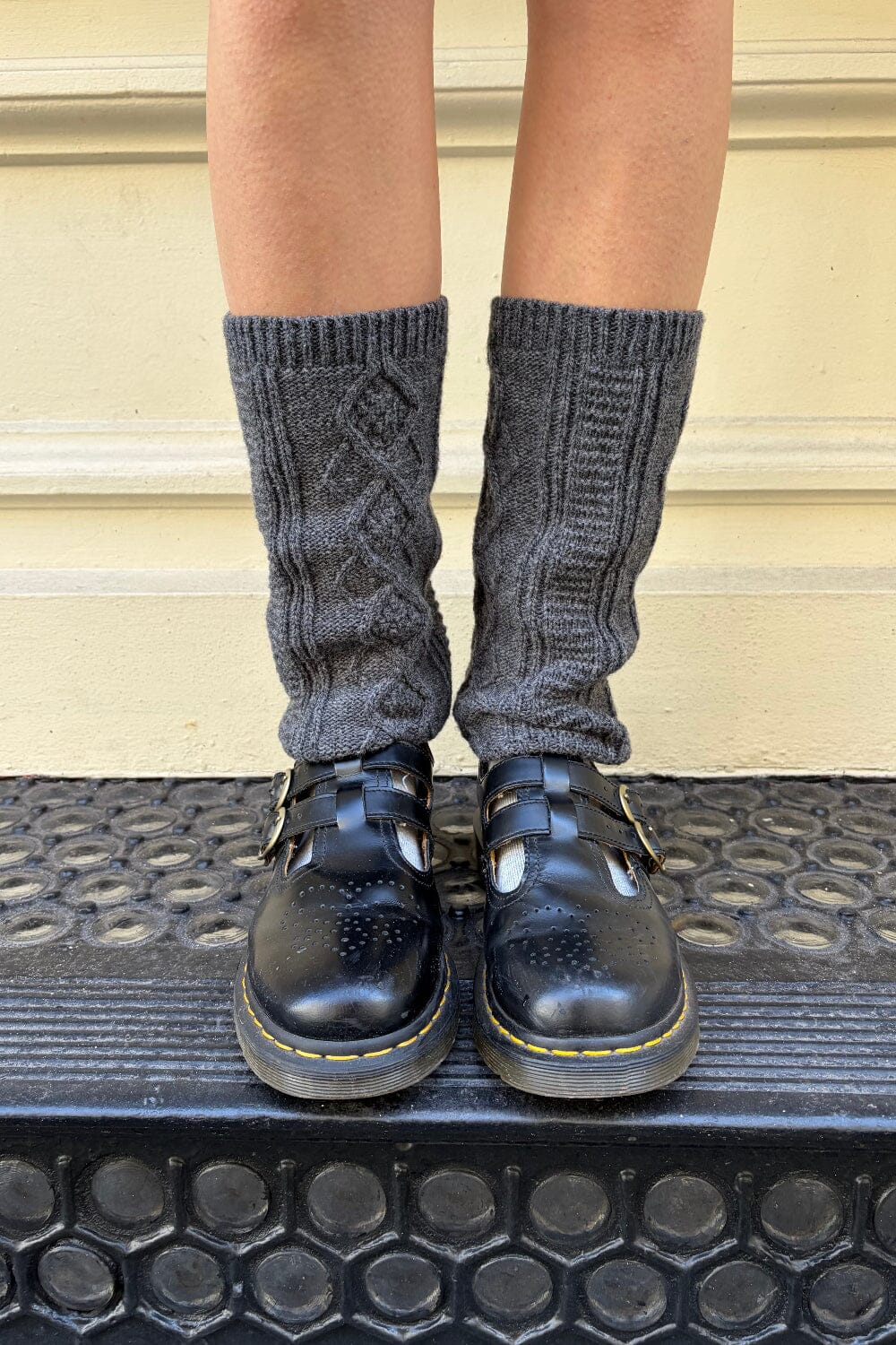 Knit Leg Warmers | Dark Grey