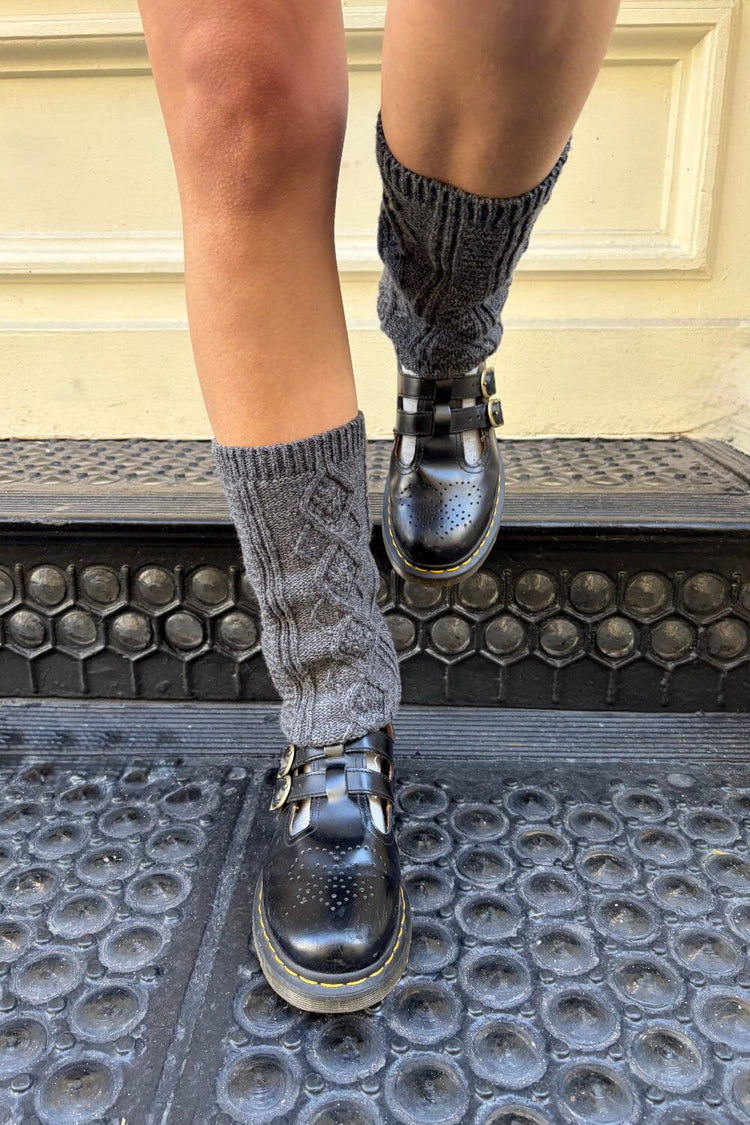 Knit Leg Warmers | Dark Grey
