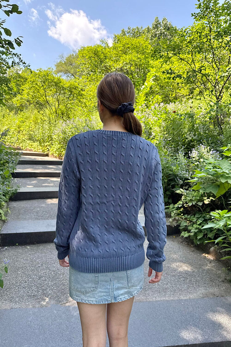 Martha Thick Sweater | Faded Blue / S/M