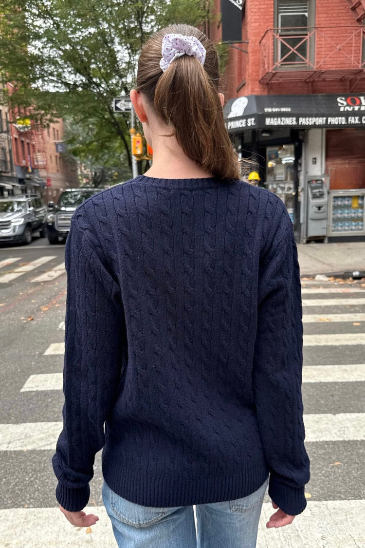 Martha Thick Sweater | Navy Blue / XS/S