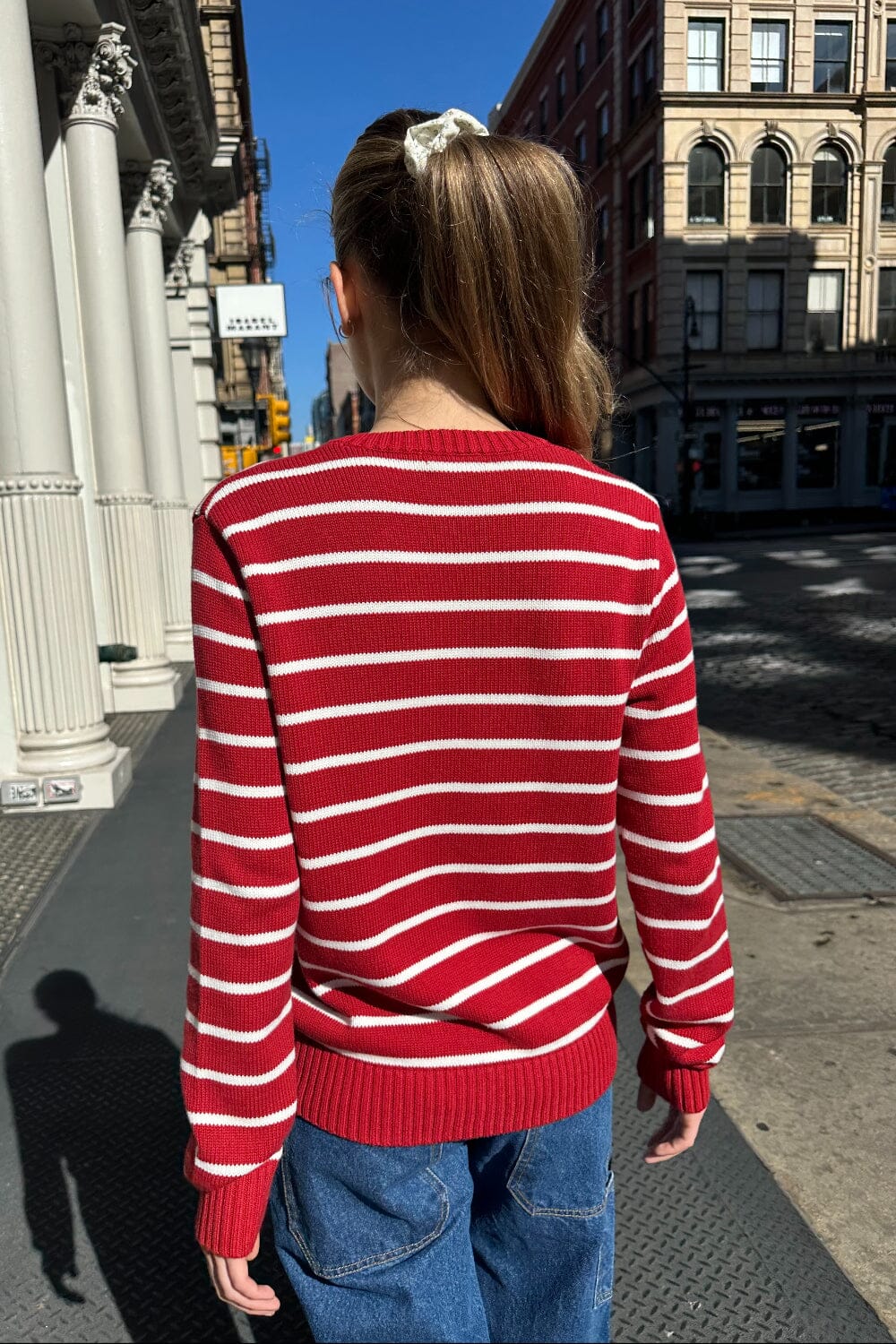 Red With White Stripes / S/M