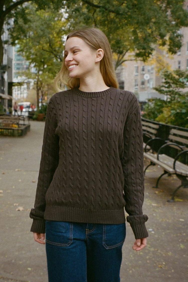 Martha Sweater | Mocha / Regular Fit