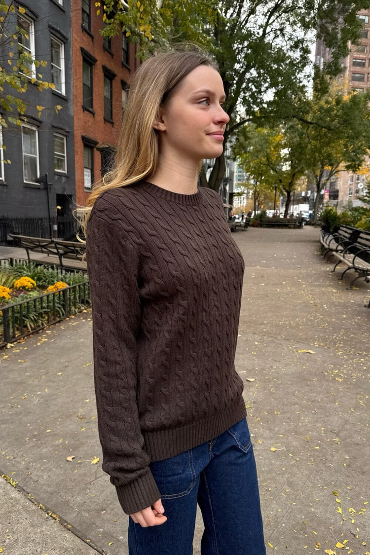Martha Sweater | Mocha / Regular Fit