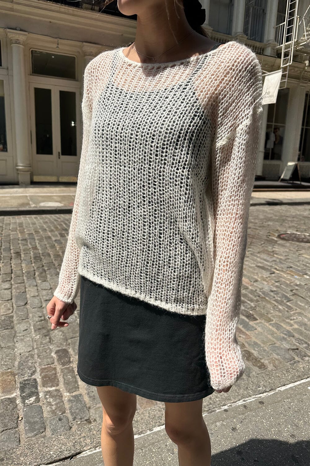 Brandy Melville, Sweaters, Brandy Melville Gray Knit Sweater Grey