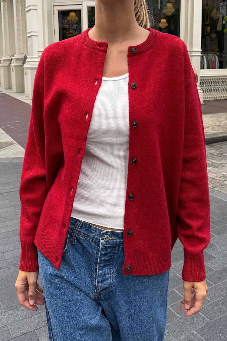 Amalie Cardigan | Red / XS/S