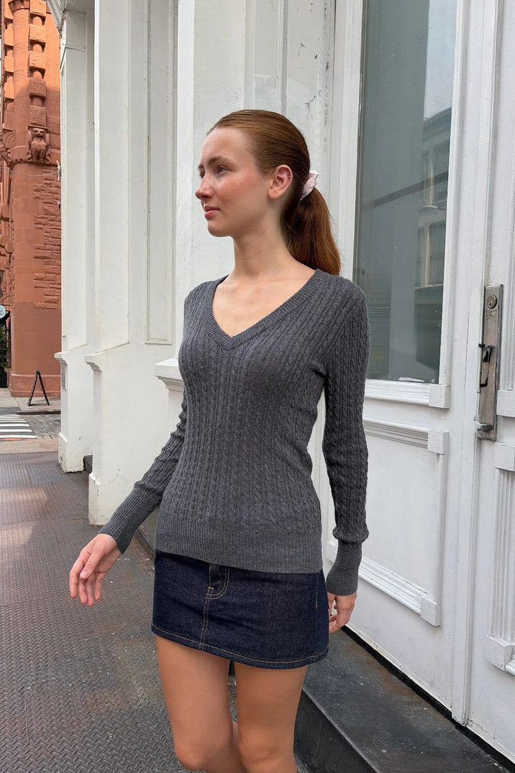 Alina Sweater | Dark Heather Grey / XS/S