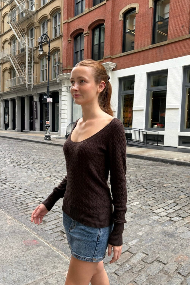Naomi Sweater | Mocha / XS/S