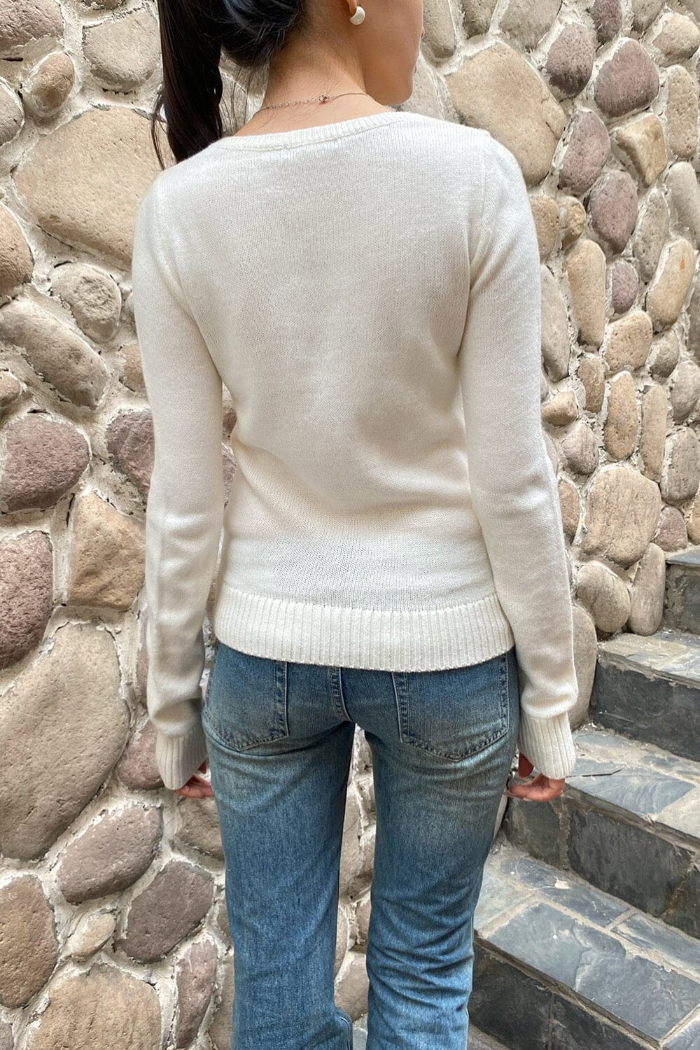 Eira Sweater | White / XS/S