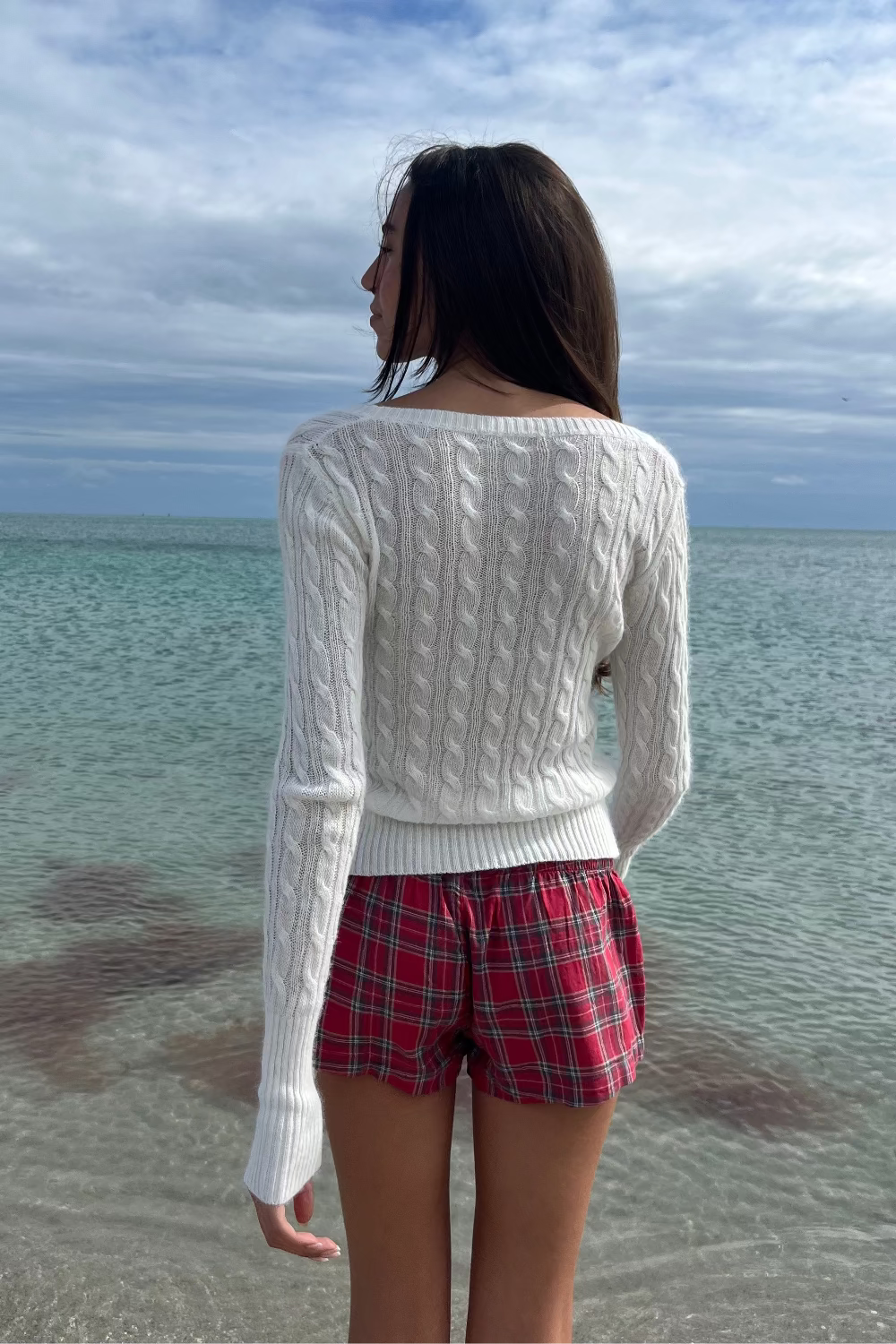 Alina Sweater | White / XS/S