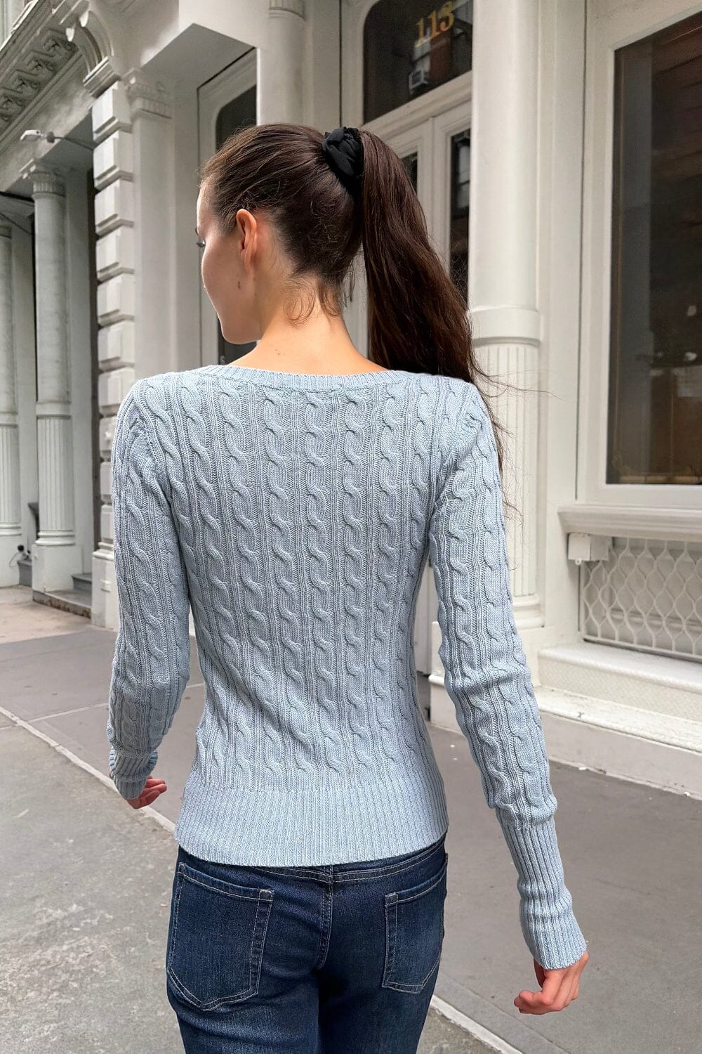 Alina Sweater | Light Blue Grey / XS/S