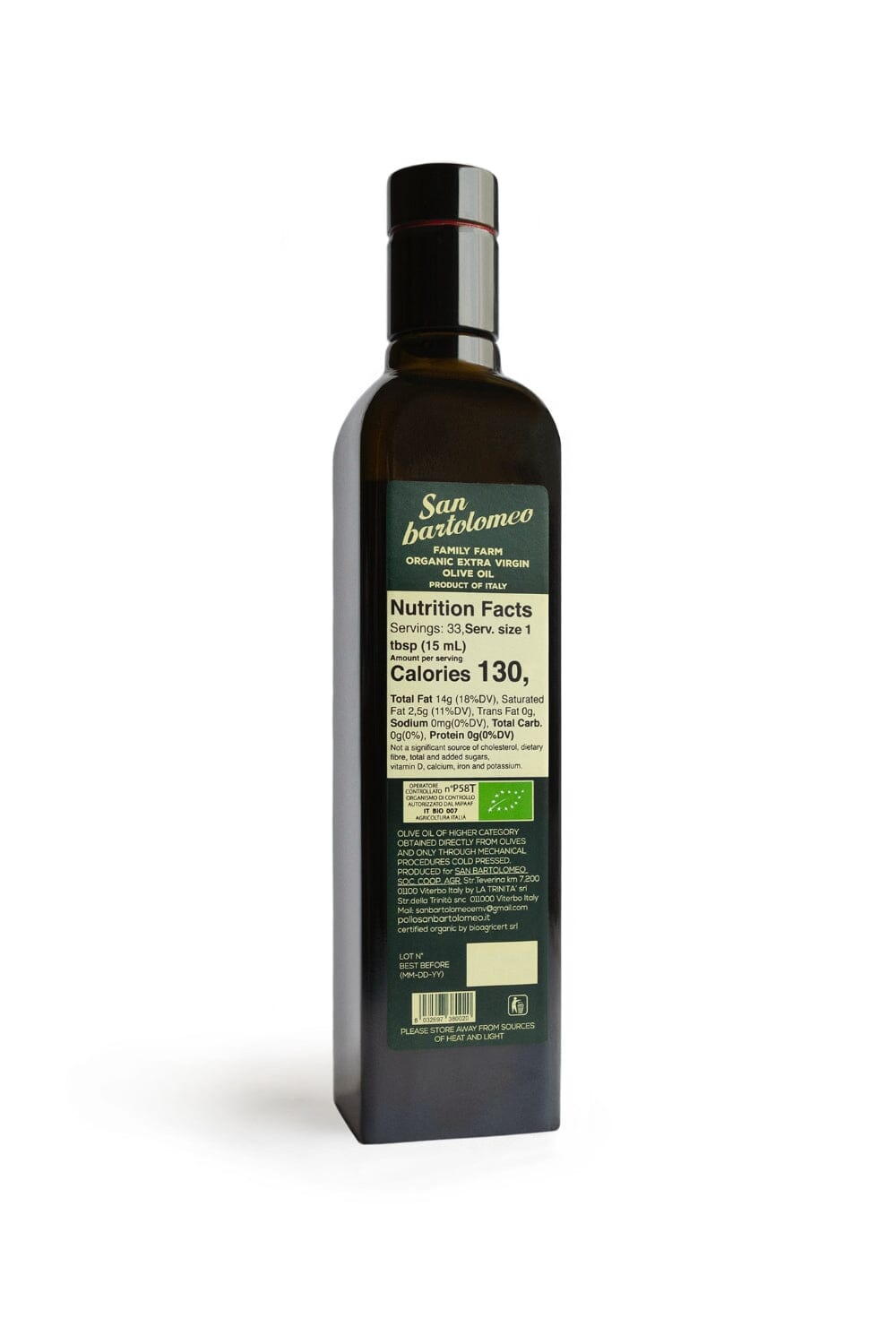 Organic Extra Virgin Olive Oil