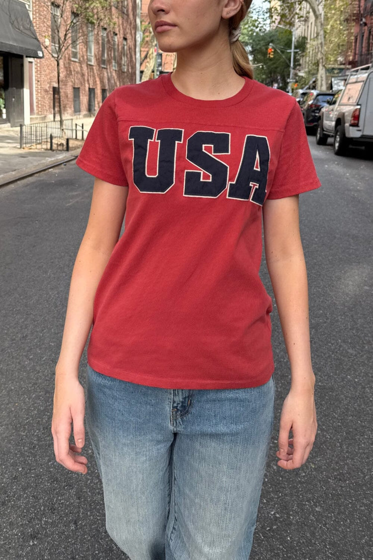 Cecillia USA Top | Red / XS/S