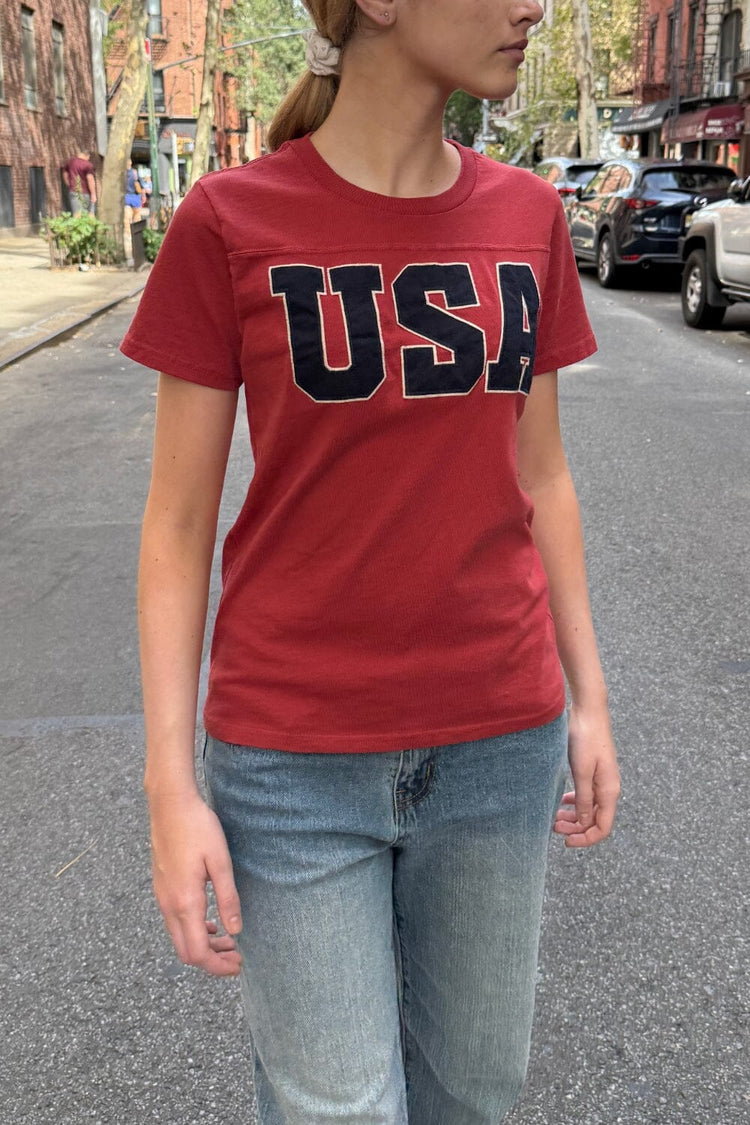 Cecillia USA Top | Red / XS/S