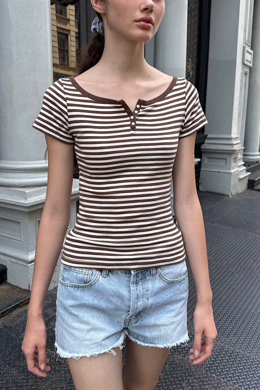 Brown Ivory Stripes / XS/S