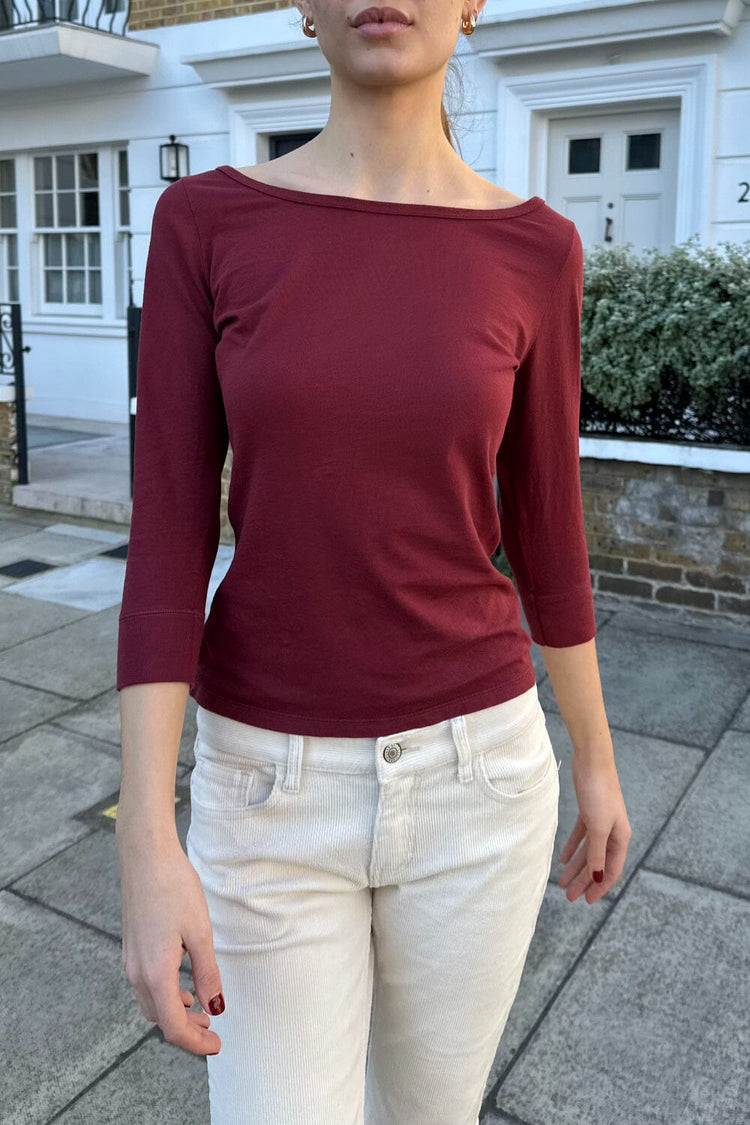 Jennie Top | Burgundy / XS/S