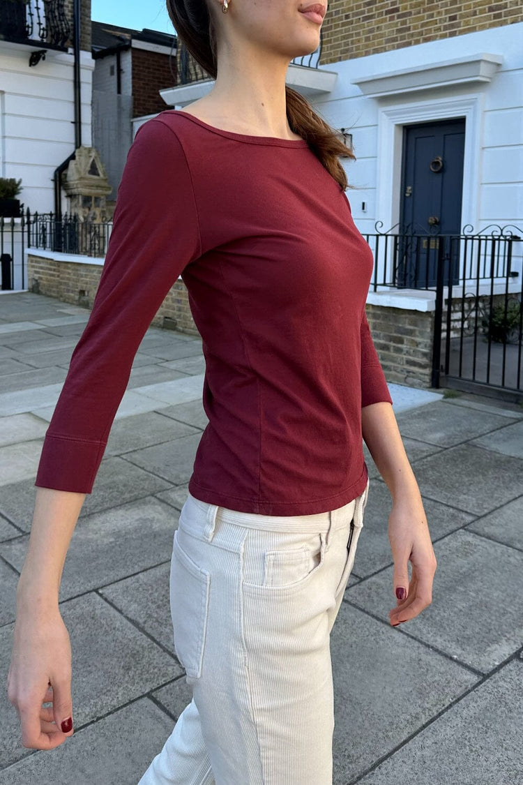 Jennie Top | Burgundy / XS/S