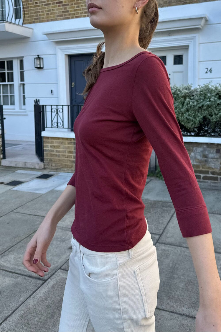 Jennie Top | Burgundy / XS/S