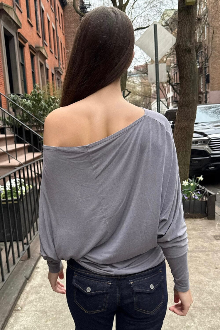 Aina Top | Light Charcoal Grey / XS/S