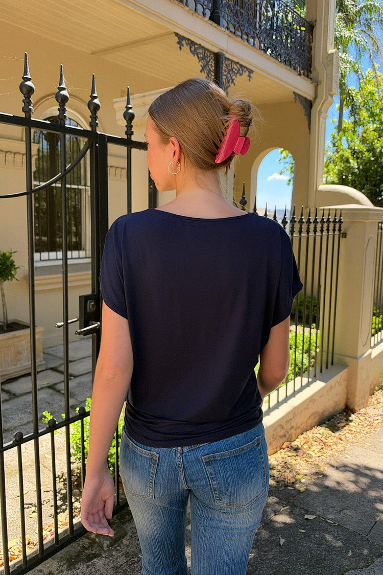 Azalea Top | Dark Navy Blue / XS/S