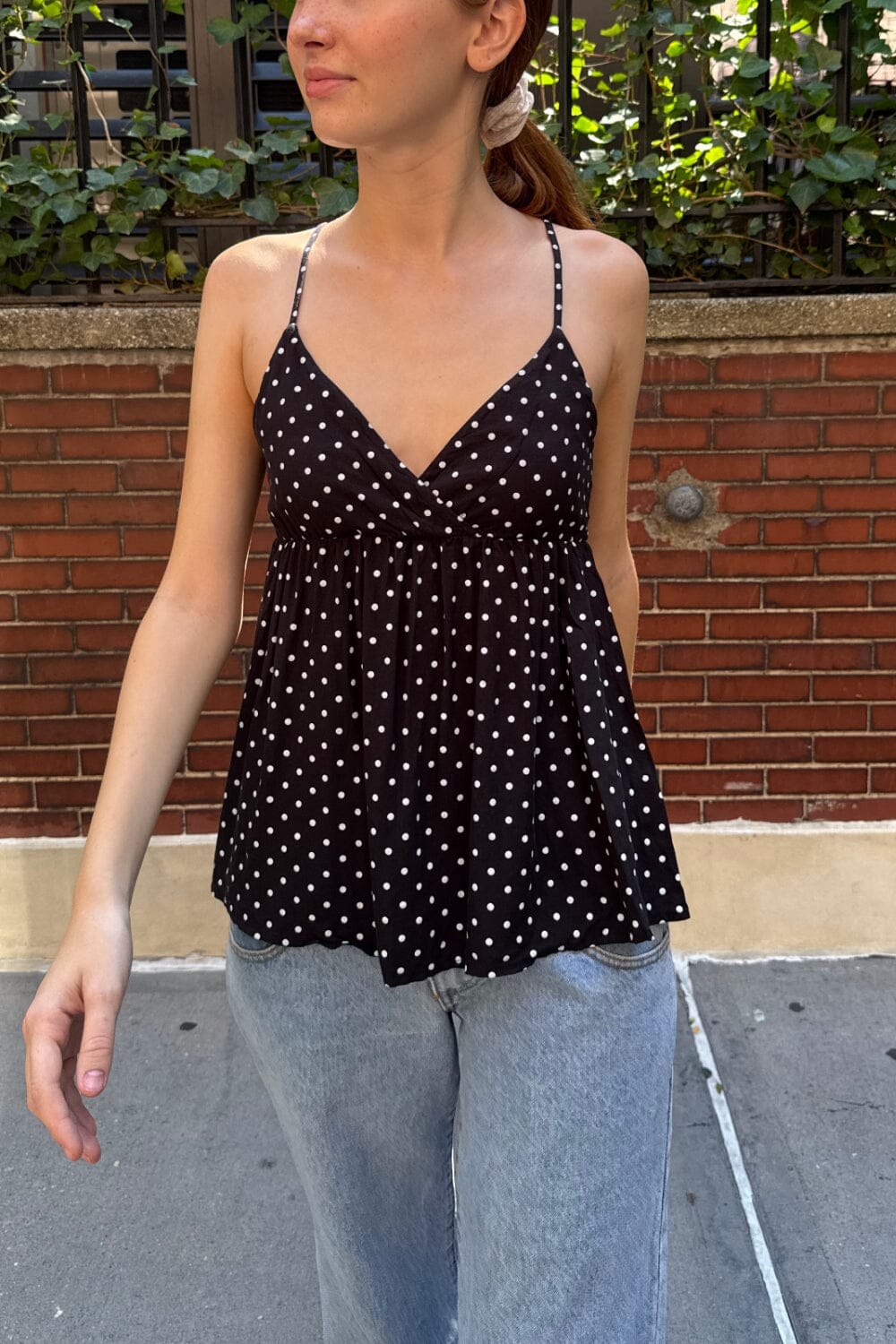 Black with White Polka Dots / XS/S
