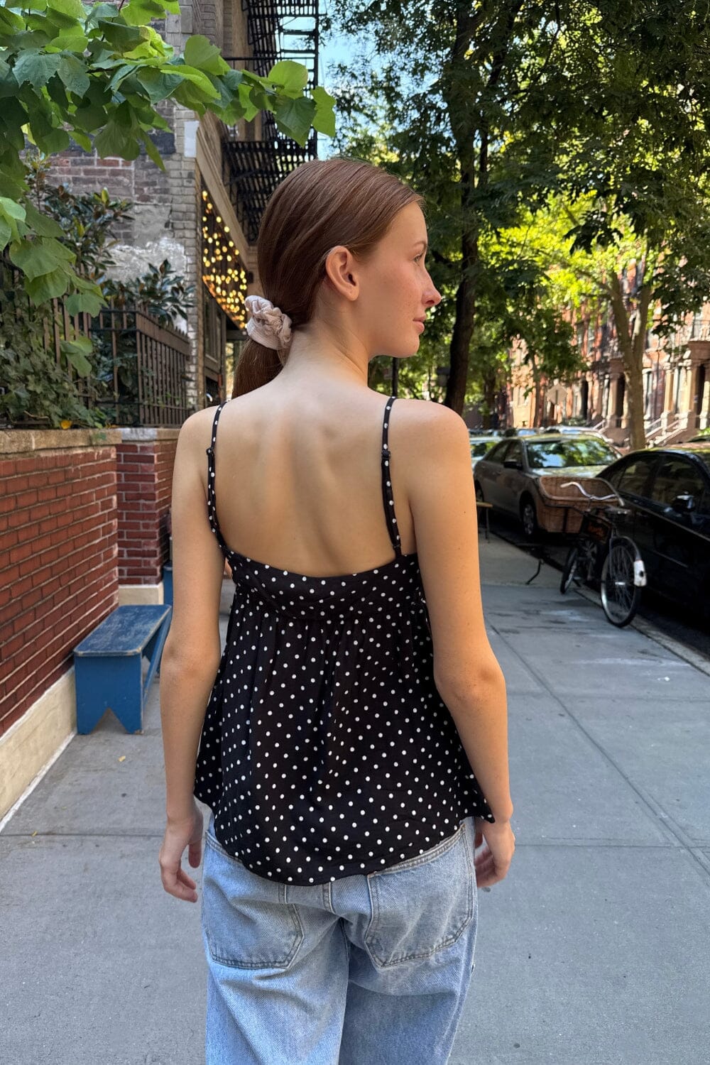 Black with White Polka Dots / XS/S