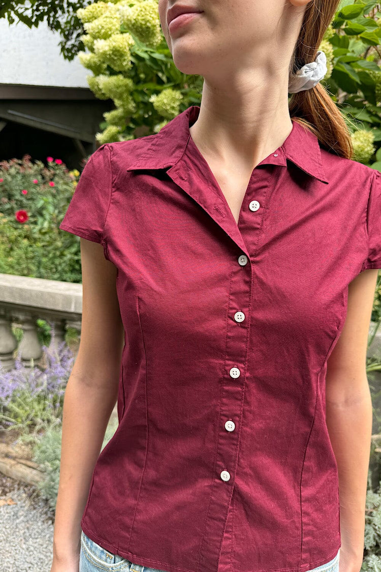 Rue Top | Burgundy / XS/S