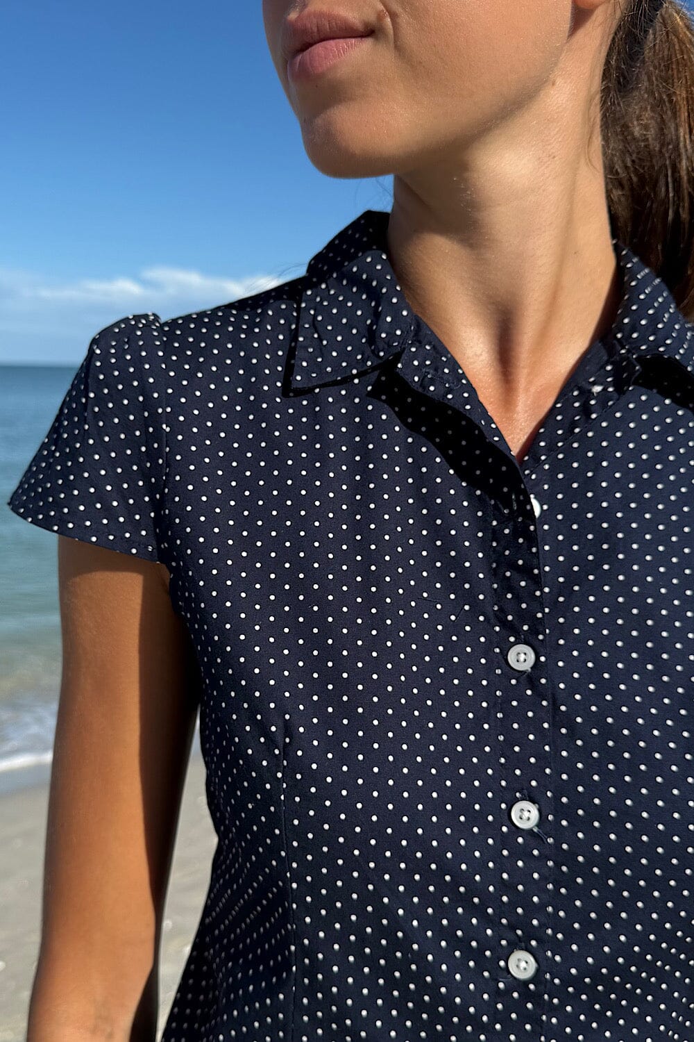 Brandy Melville Usa-Elena Polka Dot Top | Pacific City
