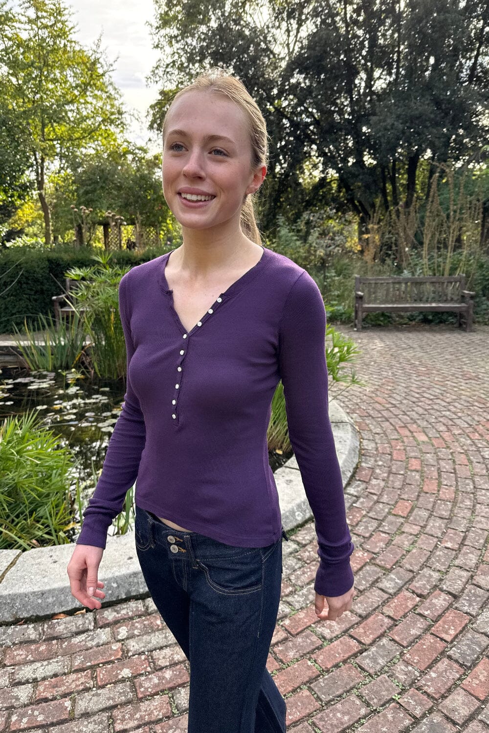 Annabelle Long Sleeve Top | Purple / XS/S
