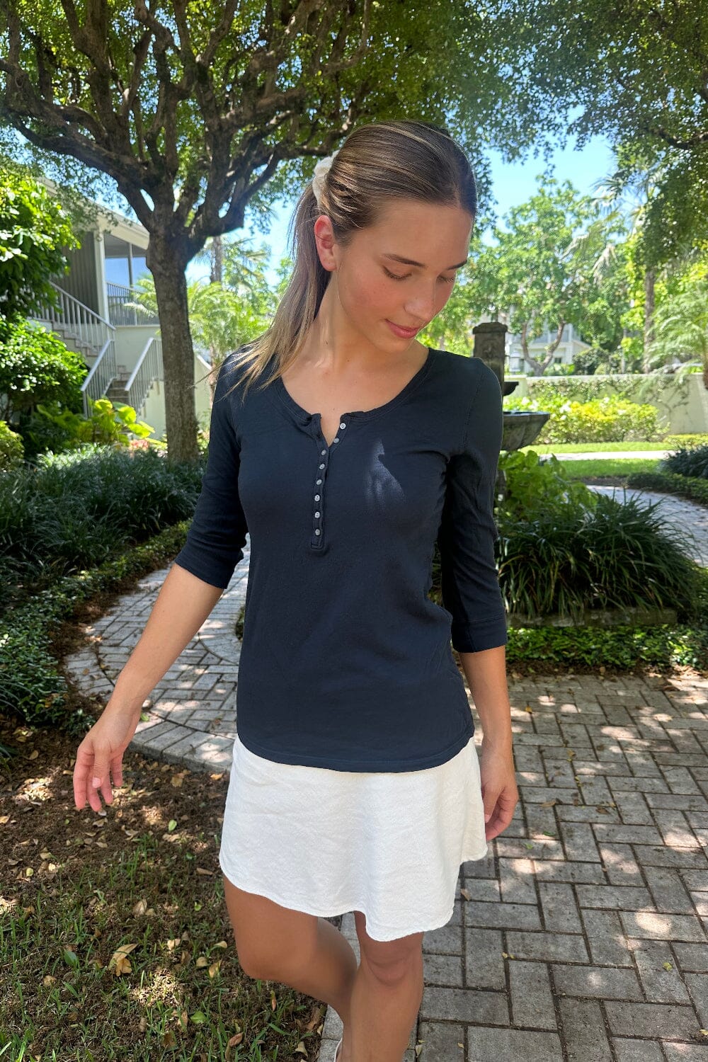 Salome Top | Dark Navy Blue / XS/S