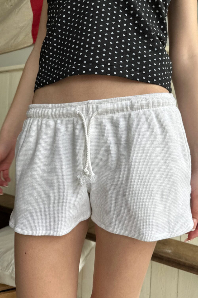 Summer Thermal Shorts | White Heather / XS