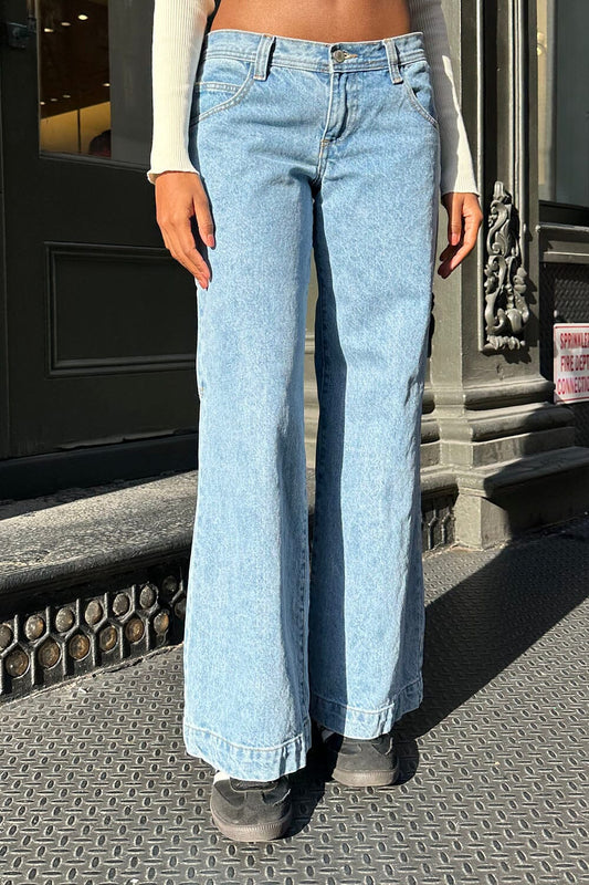 Brandy Melville Women's Blue Plaid Valentina Pants Trousers Size XS/S