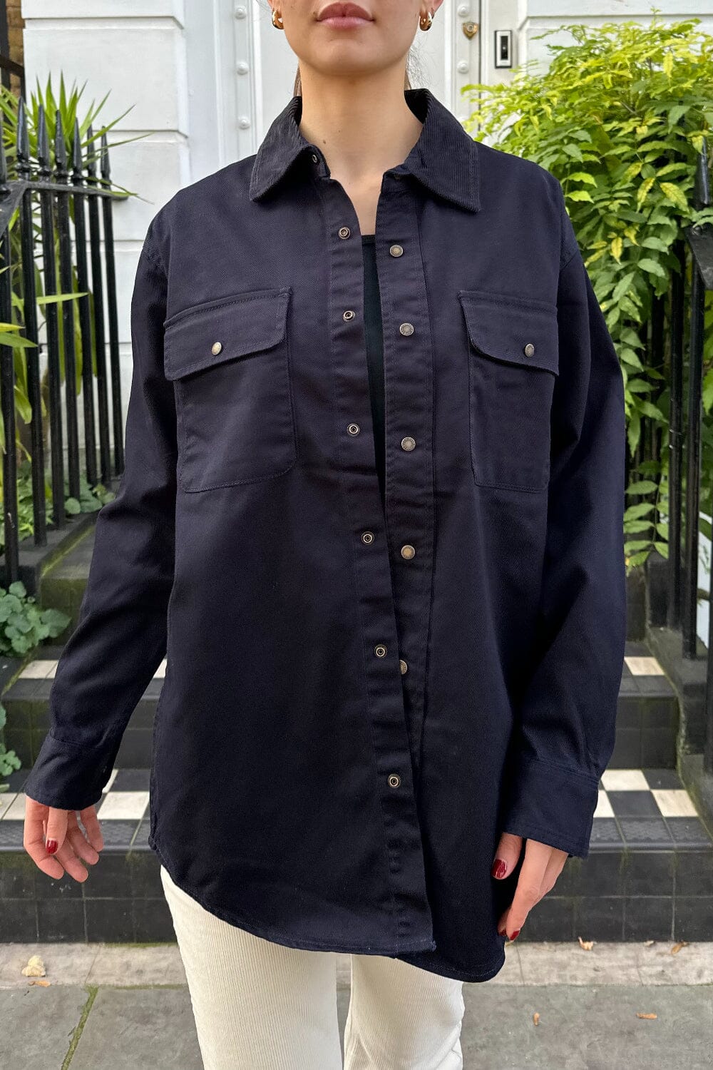 Nancy Jacket | Navy Blue / Oversized Fit