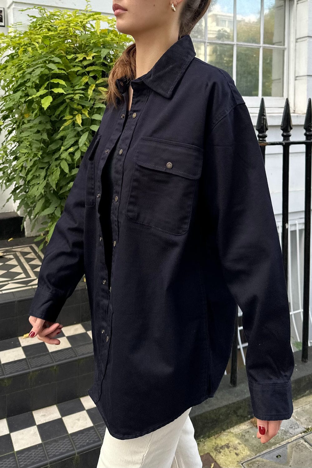 Nancy Jacket | Navy Blue / Oversized Fit