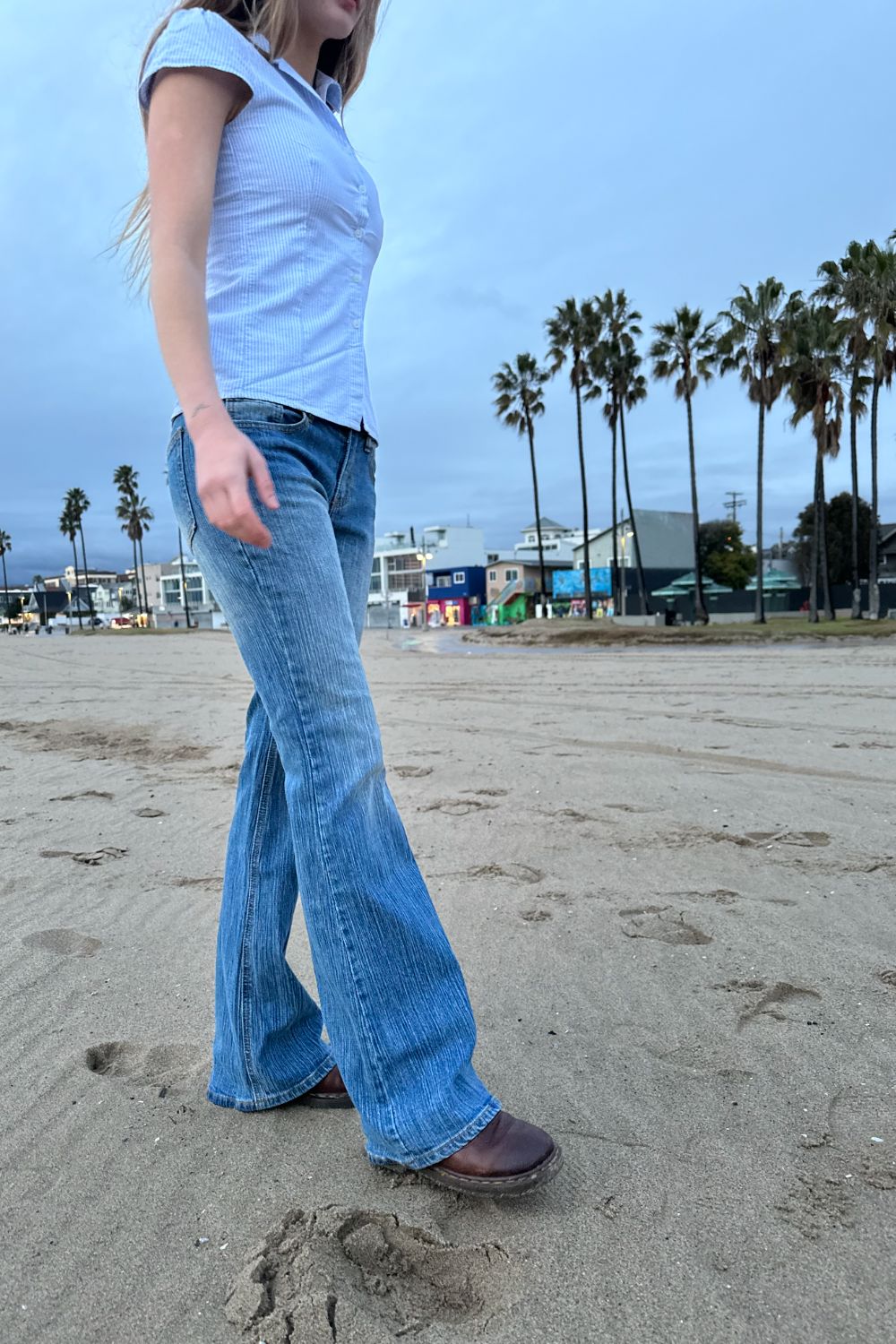 Low Rise Flare Pants 90s Brielle 90's Jeans1