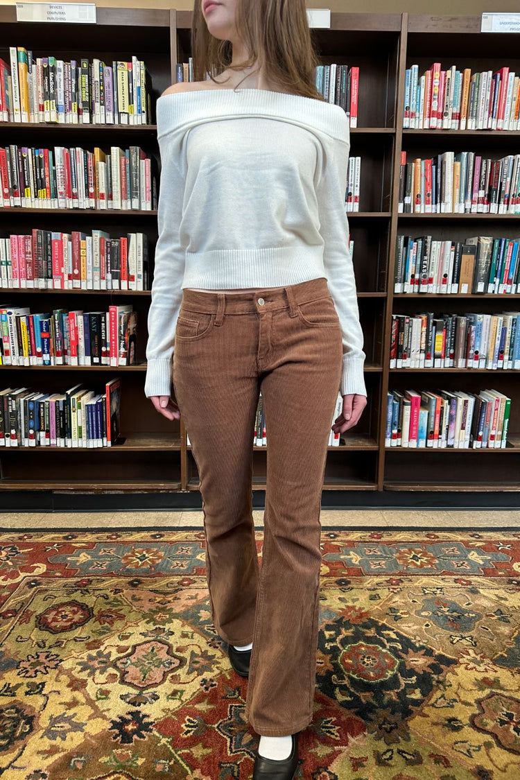 Brielle Corduroy Pants | Brown / S