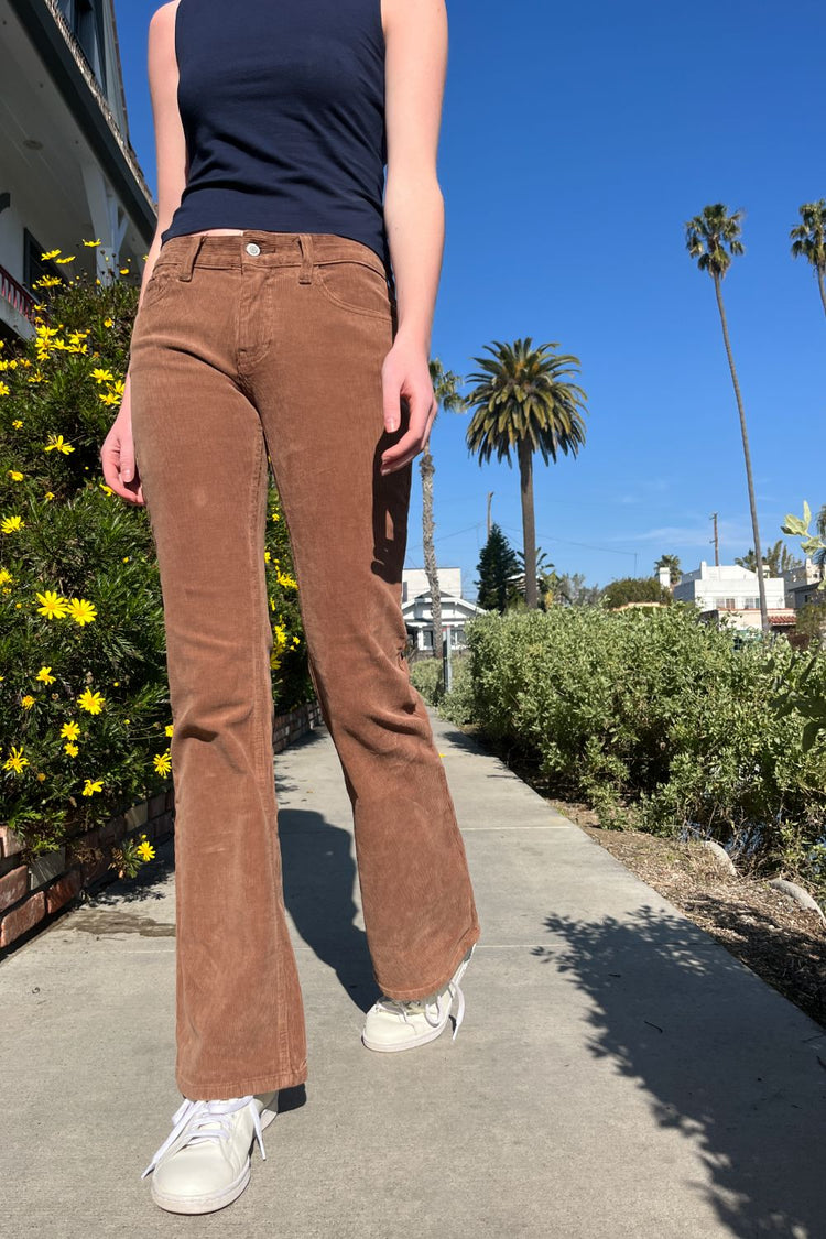 Brielle Corduroy Pants | Brown / S