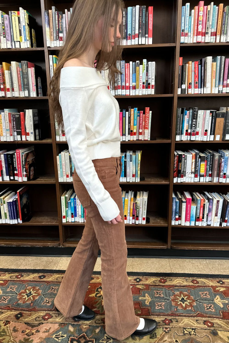 Brielle Corduroy Pants | Brown / S
