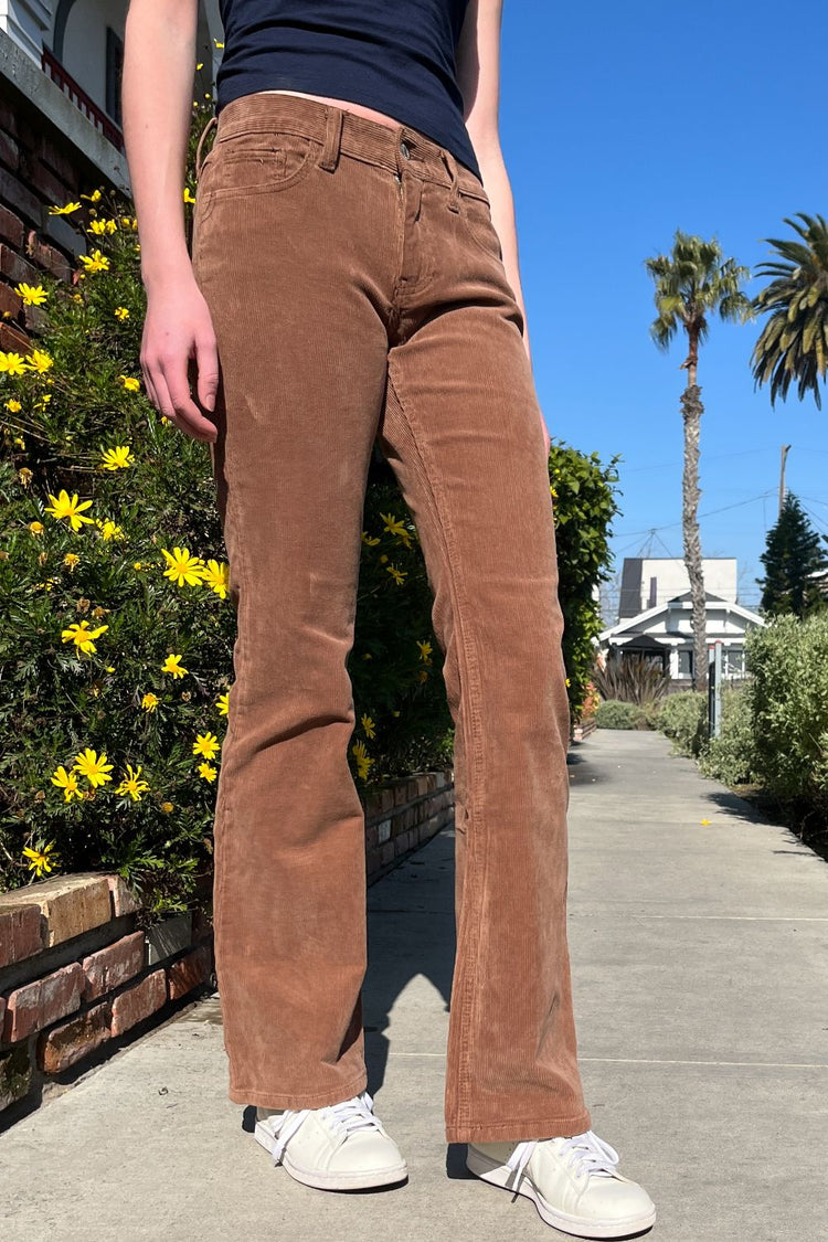 Brielle Corduroy Pants | Brown / S
