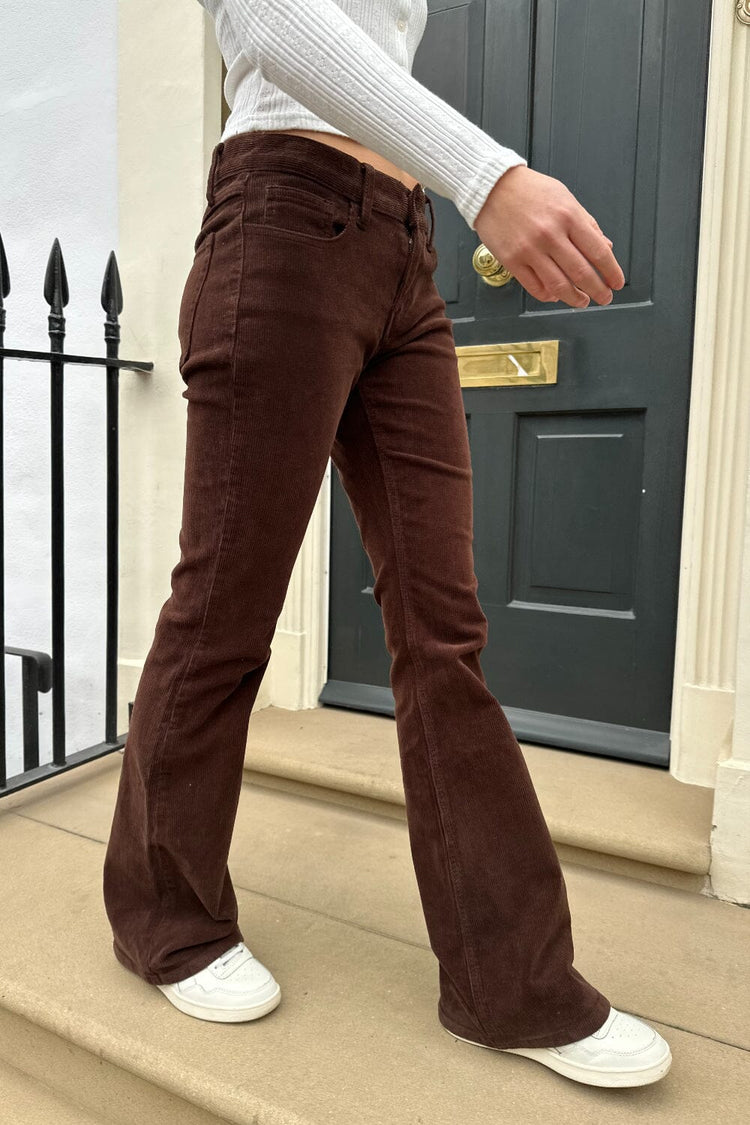 Brielle Corduroy Pants | Chocolate / S