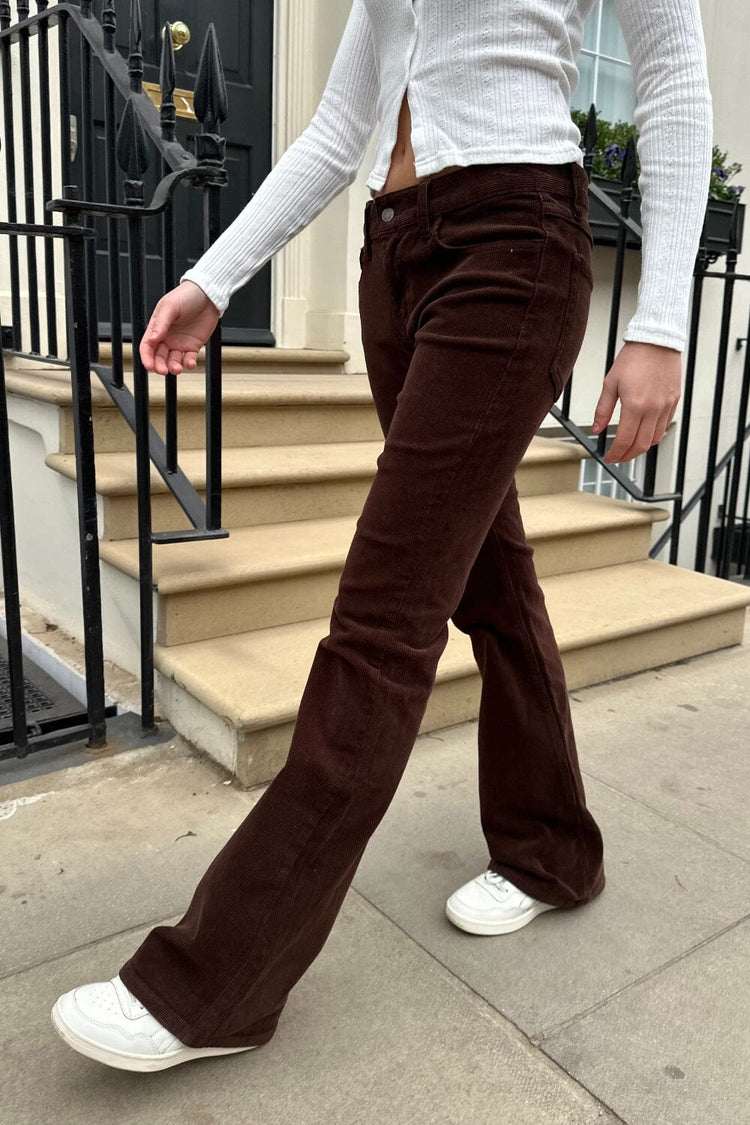 Brielle Corduroy Pants | Chocolate / S