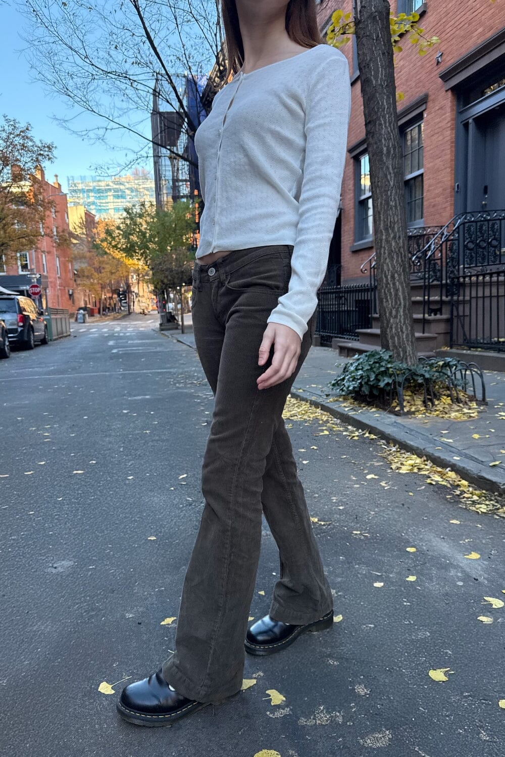 Annie Corduroy Pants | Dark Green / M
