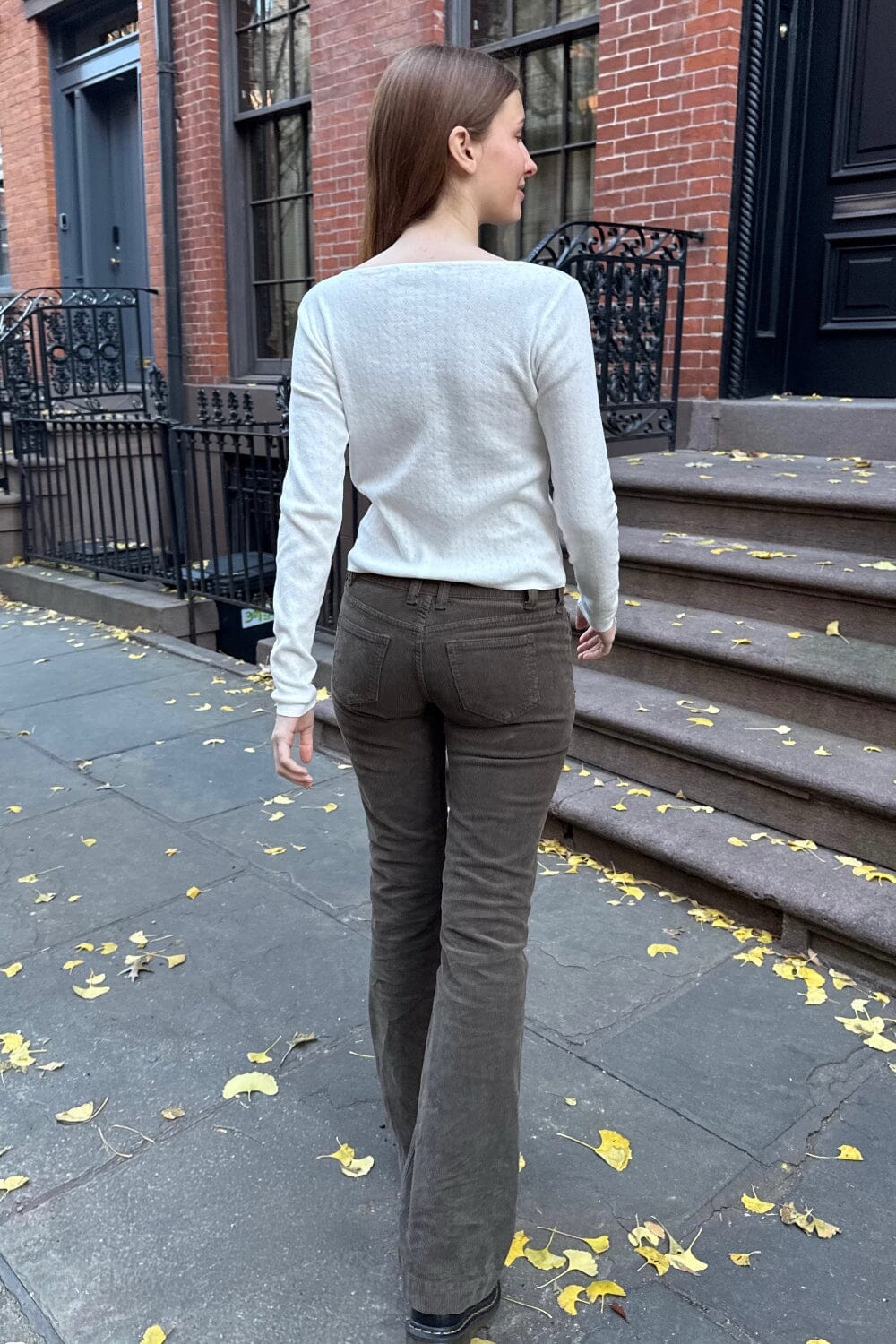 Annie Corduroy Pants | Dark Green / M