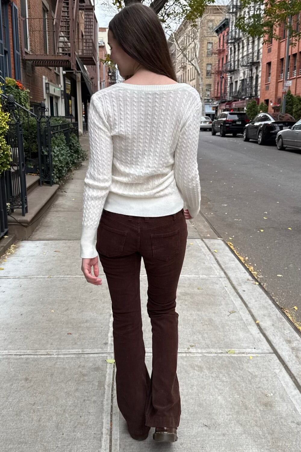 Annie Corduroy Pants | Chocolate Brown / M