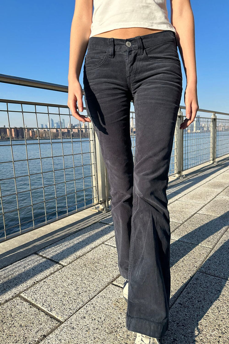 Annie Corduroy Pants | Navy Blue Corduroy / S