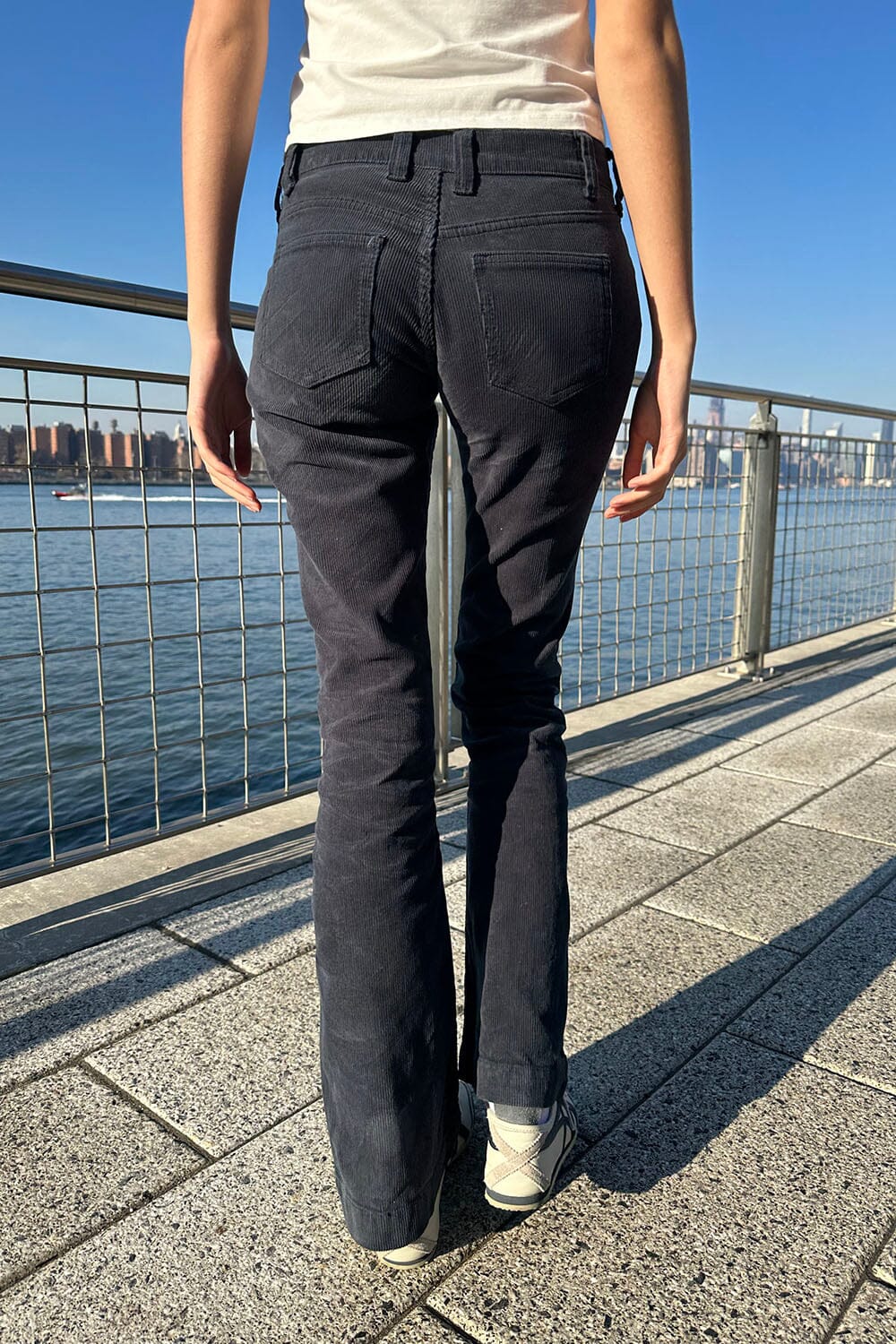 Annie Corduroy Pants | Navy Blue Corduroy / S