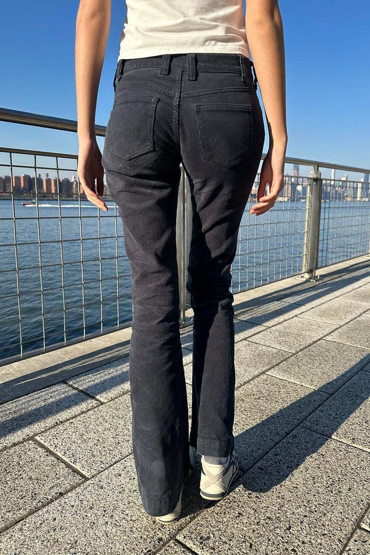Annie Corduroy Pants | Navy Blue Corduroy / S